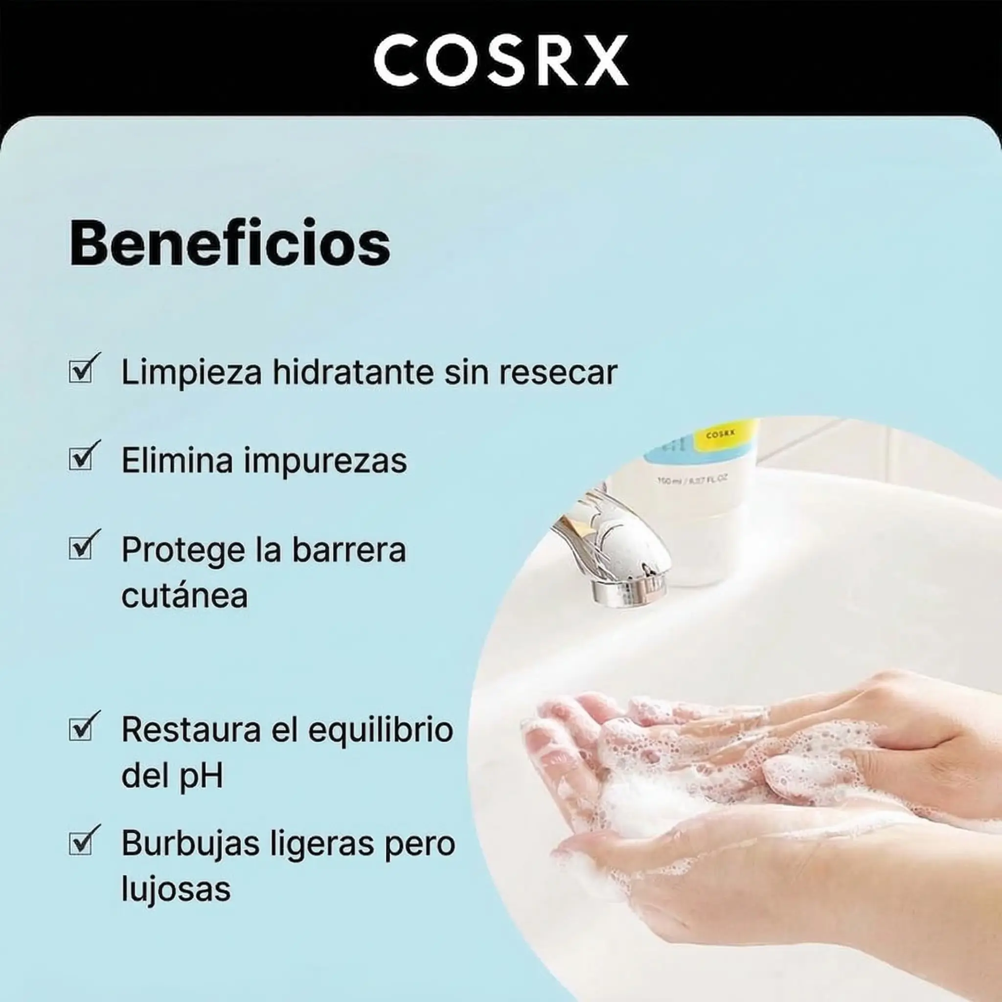 El COSRX Low pH Good Morning Gel Cleanser 1
