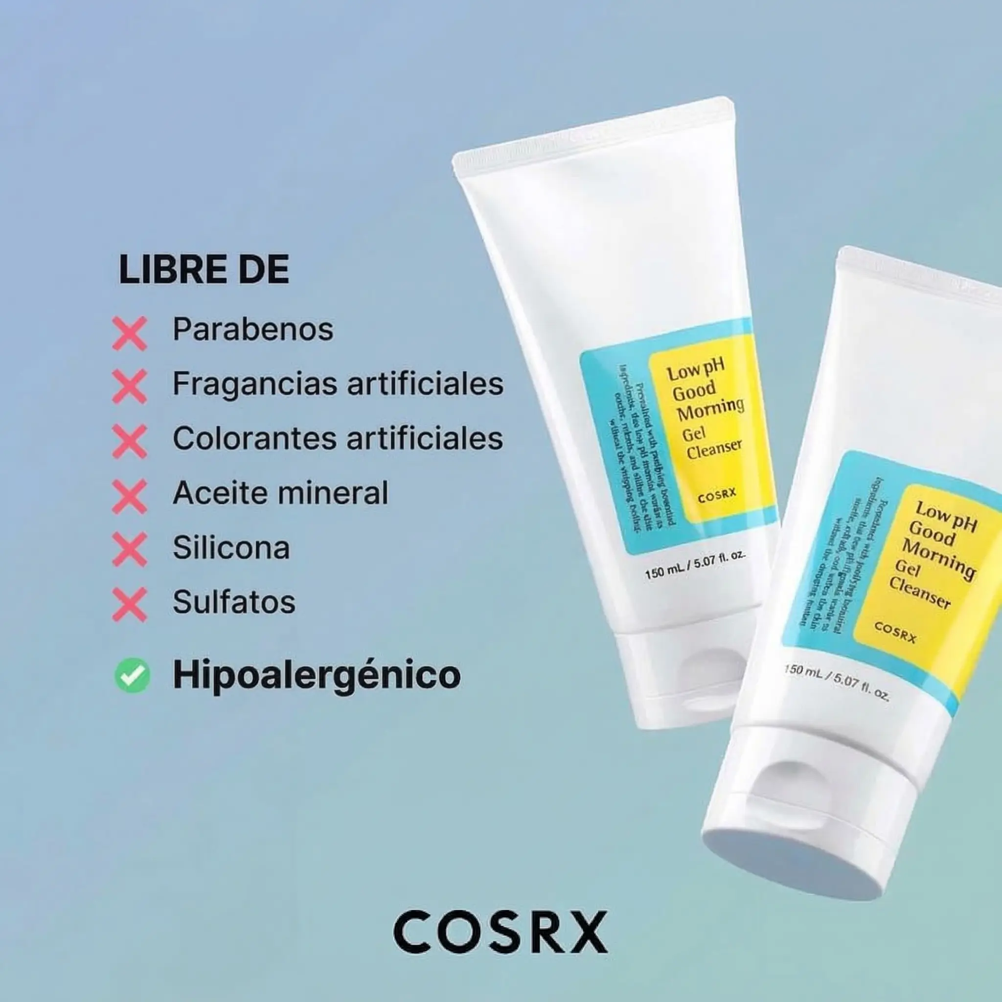 El COSRX Low pH Good Morning Gel Cleanser 6